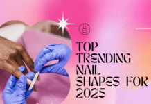 Discover the top trending nail shapes for 2025 including almond, coffin, squoval, stiletto, and more. Find your perfect nail shape based on your style and personality.
